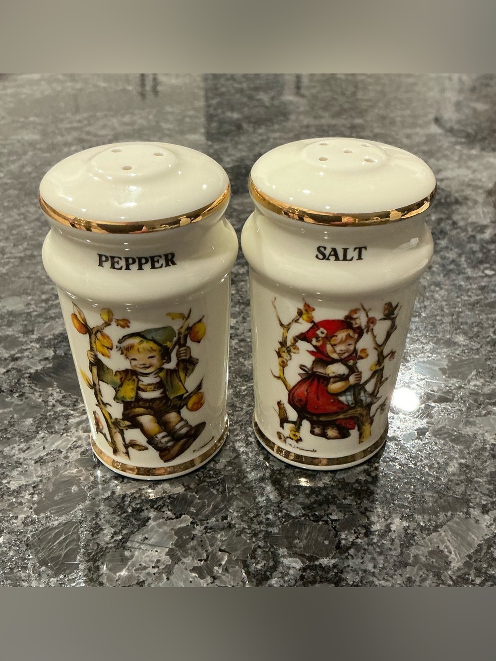 Vintage-Style Hummel Salt and Pepper Shakers